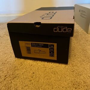 Hey Dude Wally Sox Shoes - Stone White